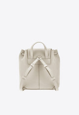 Ferragamo Mini Multi-Pocket Leather Backpack Gray 220941 BACKPACK 785889 HAZE