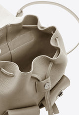 Ferragamo Mini Multi-Pocket Leather Backpack Gray 220941 BACKPACK 785889 HAZE