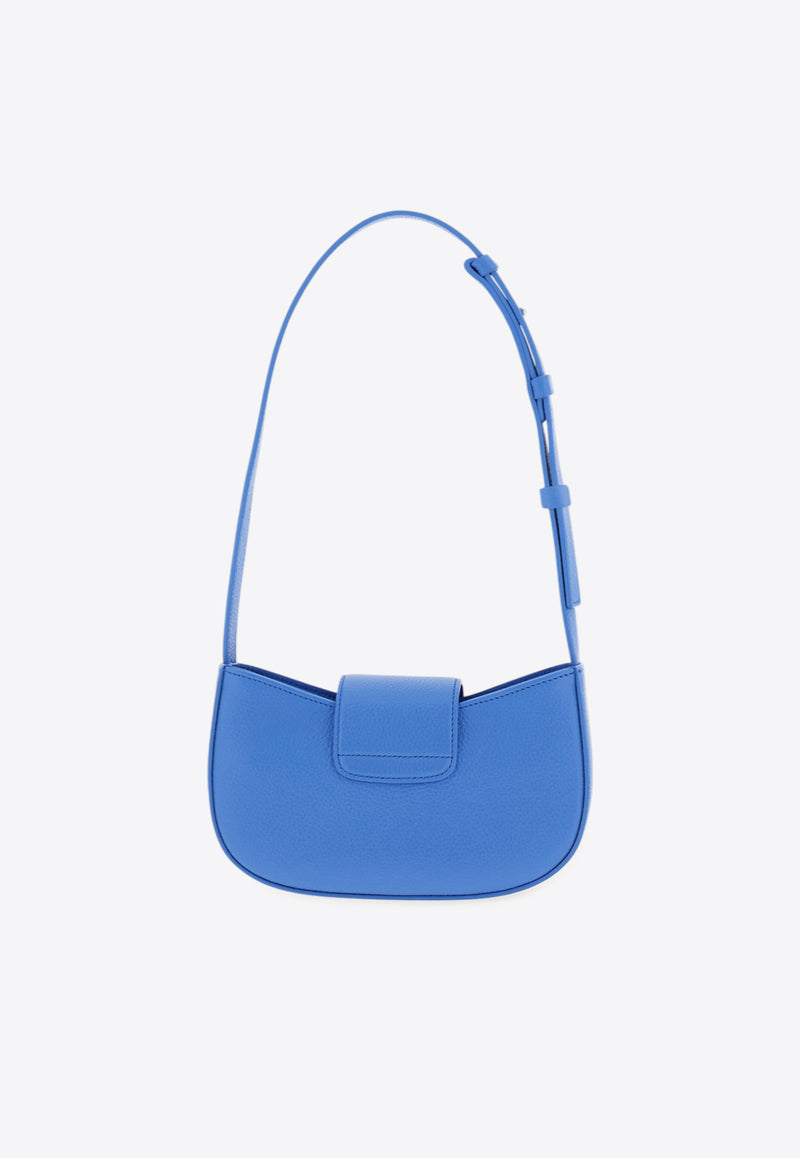 Ferragamo Mini Gabry Double Gancini Leather Shoulder Bag Blue 220947 GABRY 785942 BLEUET