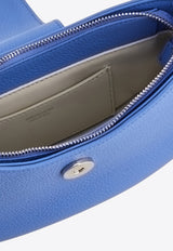 Ferragamo Mini Gabry Double Gancini Leather Shoulder Bag Blue 220947 GABRY 785942 BLEUET