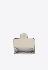 Ferragamo Gancini Grained Leather Compact Wallet Navy 220961 PORTAFOGLIO 785780 NEW NAVY DKB