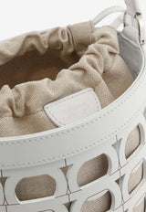 Small Gancini Cut-Outs Bucket Bag