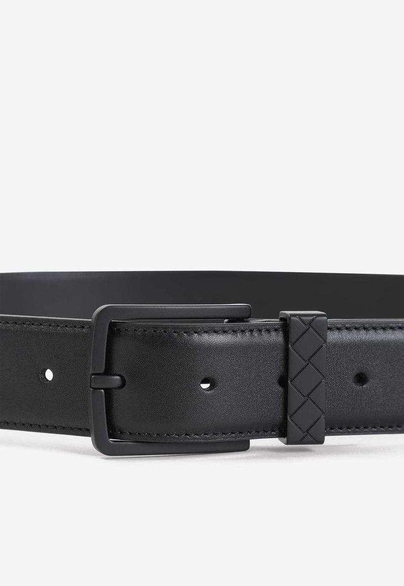 Intreccio Loop Leather Belt