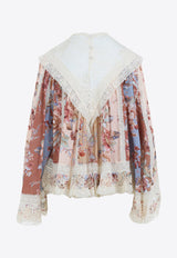 Awaken Lace-Trimmed Blouse