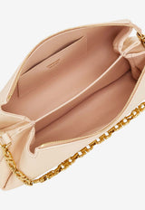 Ferragamo Mini Gancini Chain Shoulder Bag Pink 221076 CROSSBODY 790050 BALLET