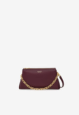 Ferragamo Mini Gancini Chain Shoulder Bag Plum 221076 CROSSBODY 790051 PLUM