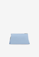 Ferragamo Mini Gancini Chain Shoulder Bag Light Blue 221076 CROSSBODY 790052 WASHED DENIM