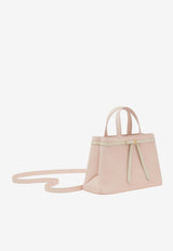 Ferragamo Mini Bow Top Handle Bag Pink 221080 TOP HANDLE 790191 BALLET