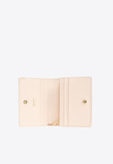 Ferragamo Mini Ribbon Calf Leather Wallet Pink 221087 051 790195 BALLET