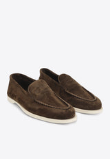 Pace Suede Oval Flexi Loafers