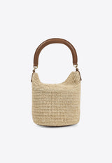 Mini Gaby Raffia Bucket Bag