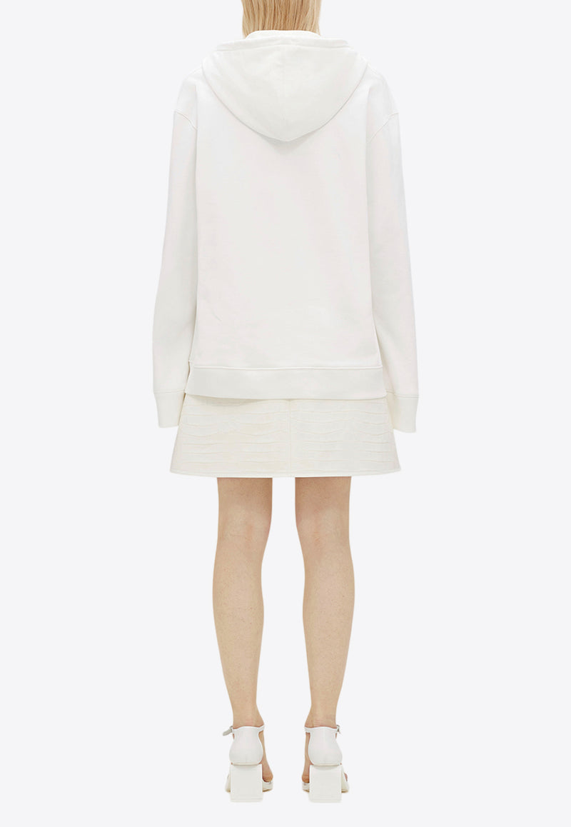 Courrèges Hyperbole Oversized Hoodie 224JHO030JS0143WHITE