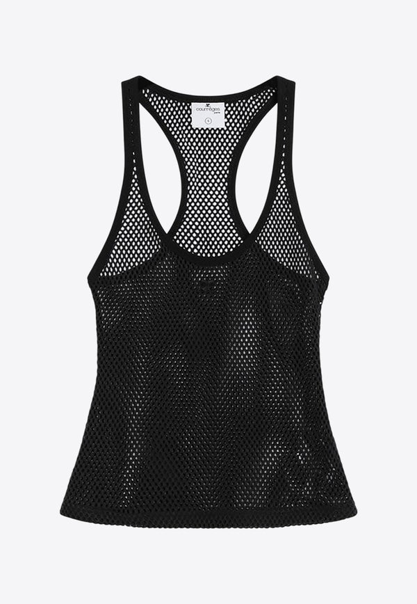Courrèges Mesh Tank Top Black 225JDE130JS0119/Q_COURR-9999