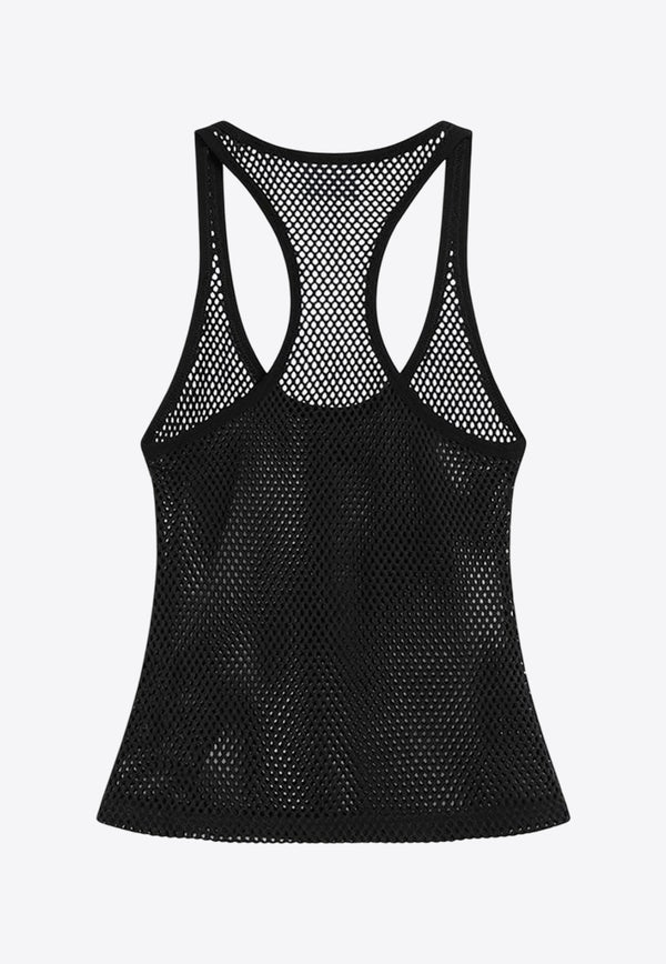 Courrèges Mesh Tank Top Black 225JDE130JS0119/Q_COURR-9999