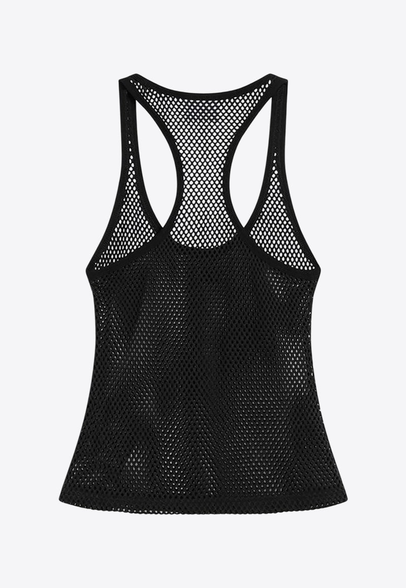 Courrèges Mesh Tank Top Black 225JDE130JS0119/Q_COURR-9999