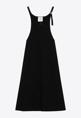 Courrèges Ribbed Mini Dress Black 225MR0615FI0001/Q_COURR-9999