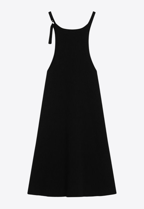 Courrèges Ribbed Mini Dress Black 225MR0615FI0001/Q_COURR-9999