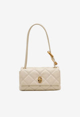 Dual Quilted Leather Shoulder Bag