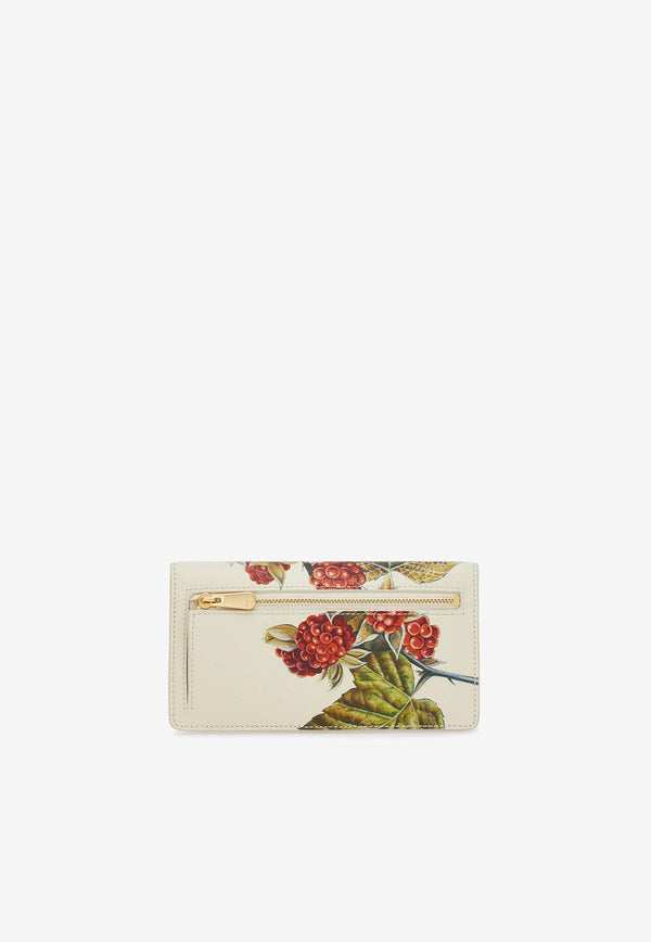 Salvatore Ferragamo Leather Continental Wallet with Heritage Print 22D779 153 770352 ST MORE MASCARPONE