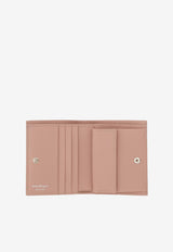 Salvatore Ferragamo French Bi-Fold Wallet in Grained Leather Pink 22D780 154 774984 ROSE