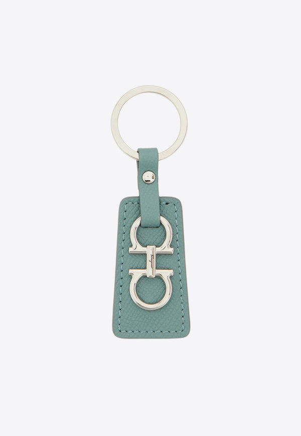 Salvatore Ferragamo Gancini Keychain in Hammered Leather 22E014 184 770025 LUCKY CHARME