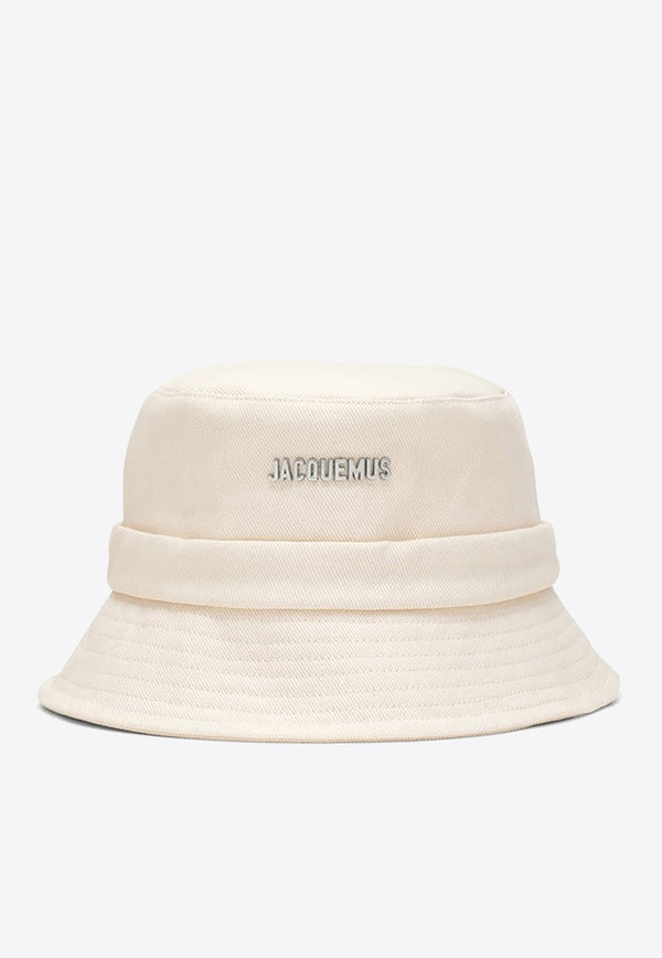 Jacquemus Gadjo Knotted Bucket Hat 22H223AC0015001/O_JACQM-110 White