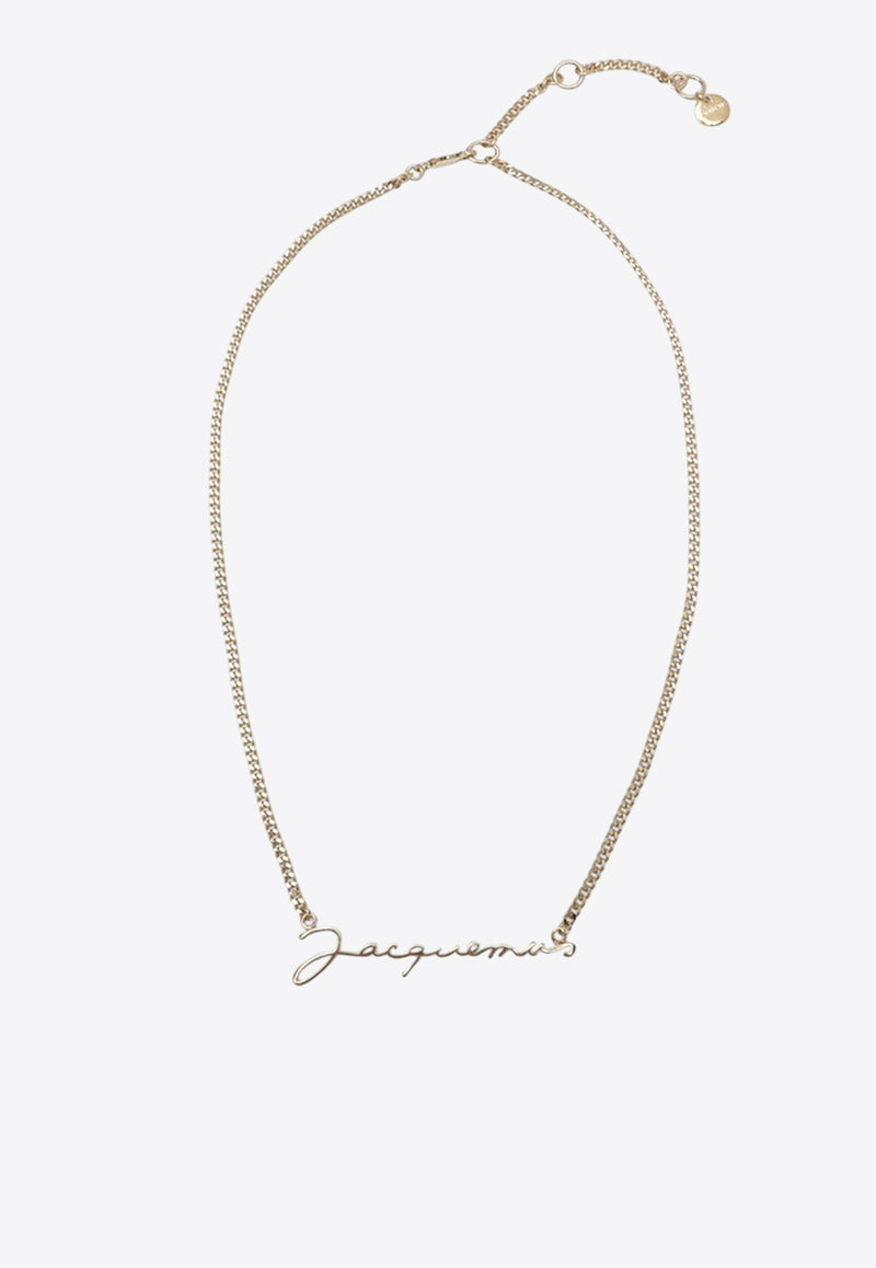 Jacquemus Logo Integrated Necklace Gold 22HJWW00333AOT4005/R_JACQM-280