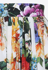 Floral Print Midi Skirt