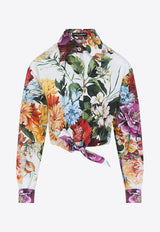 Floral Print Long-Sleeved Shirt