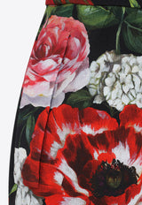 Floral Print Sleeveless Midi Dress