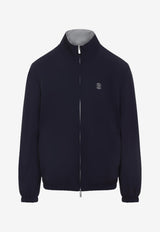 Reversible Logo Zip-Up Jacket