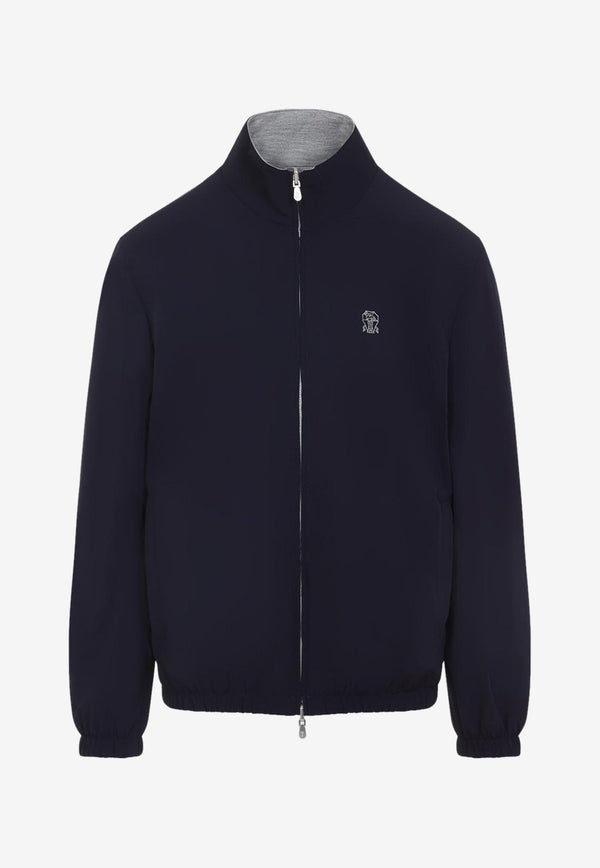 Reversible Logo Zip-Up Jacket