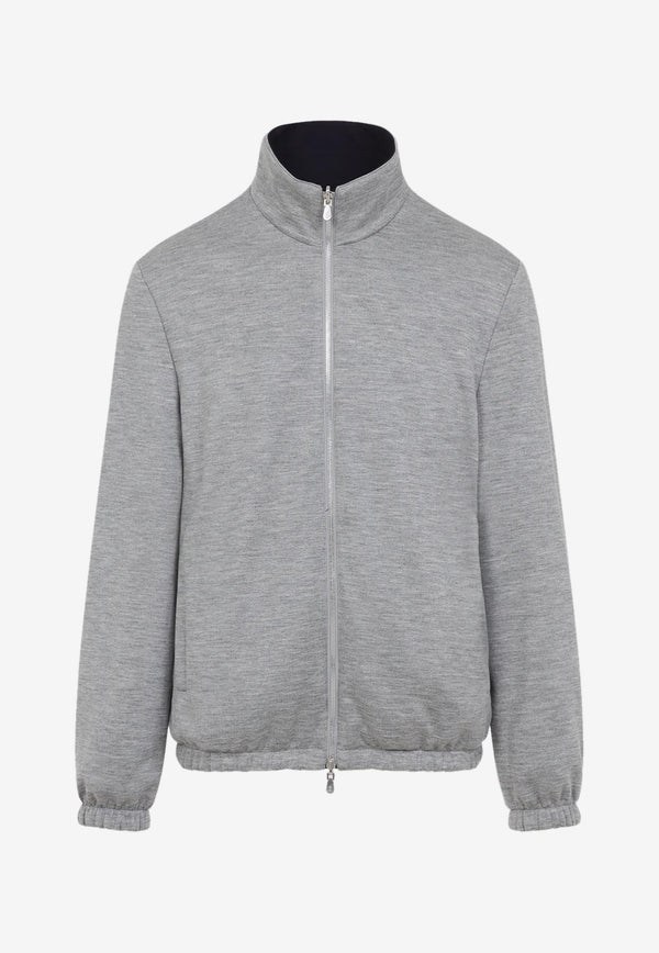 Reversible Logo Zip-Up Jacket