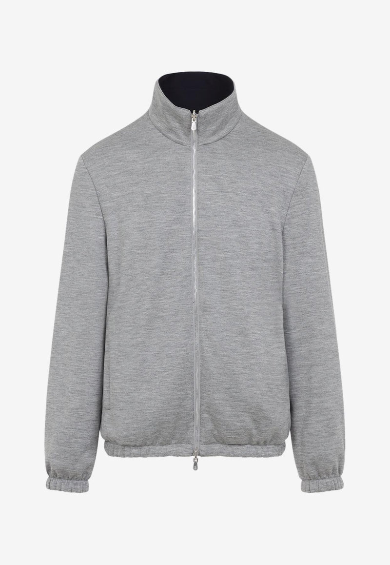 Reversible Logo Zip-Up Jacket