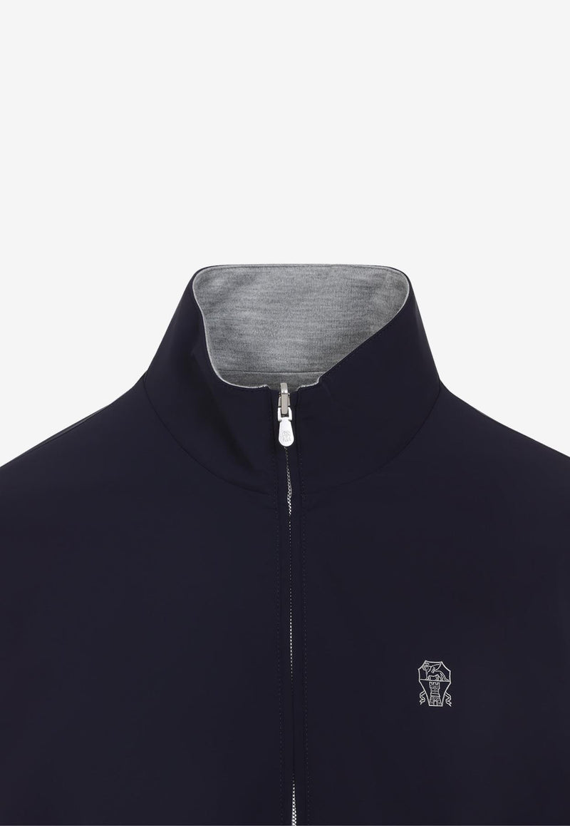 Reversible Logo Zip-Up Jacket