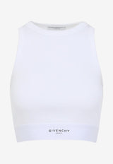 Logo Sleeveless Cropped Top