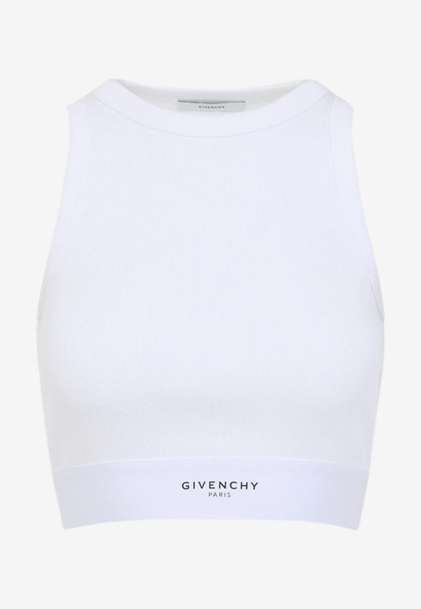 Logo Sleeveless Cropped Top