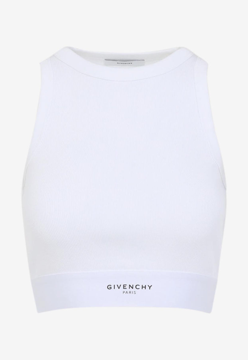 Logo Sleeveless Cropped Top