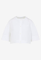 Short-Sleeved Cropped Shirt