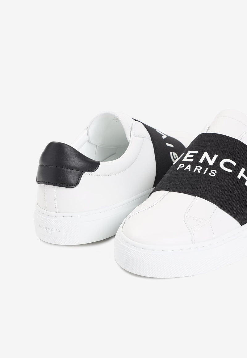 Logo Low-Top Sneakers in Calf Leather
