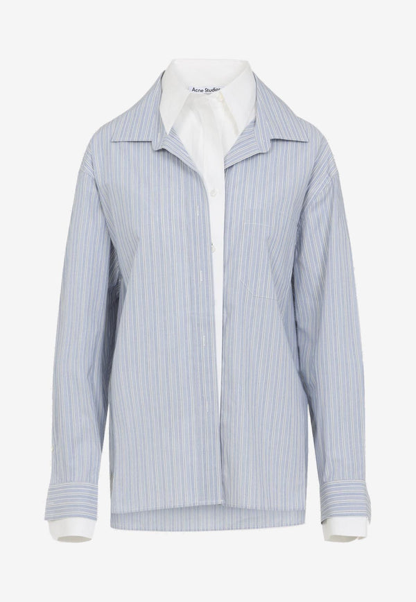 Double-Layer Striped Shirt