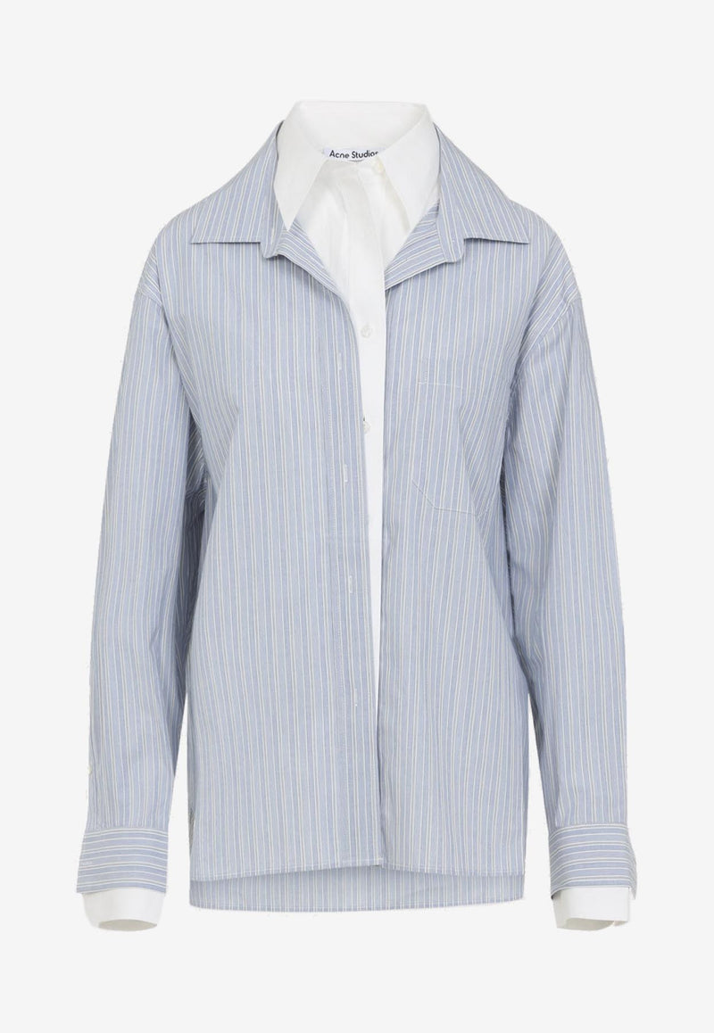 Double-Layer Striped Shirt