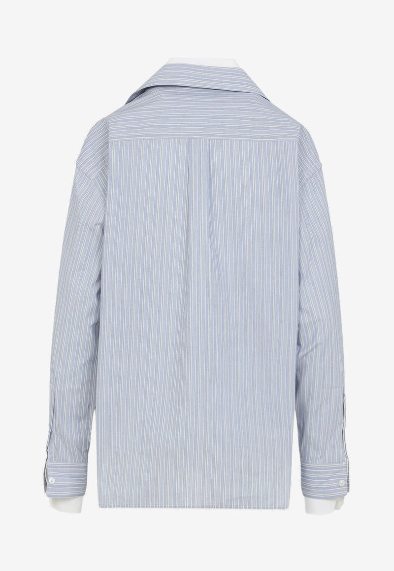 Double-Layer Striped Shirt