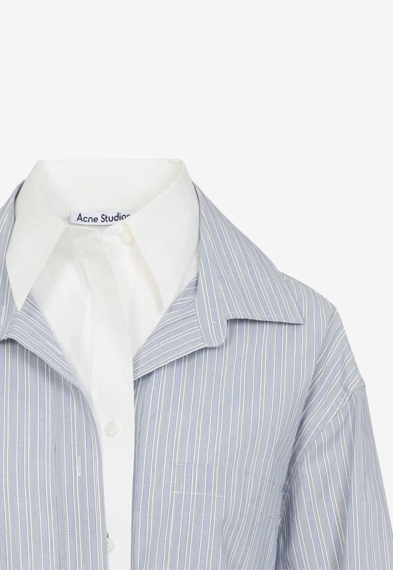Double-Layer Striped Shirt