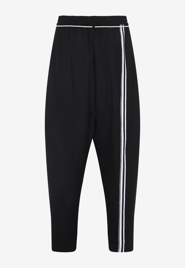 Drawstring Straight-Leg Pants