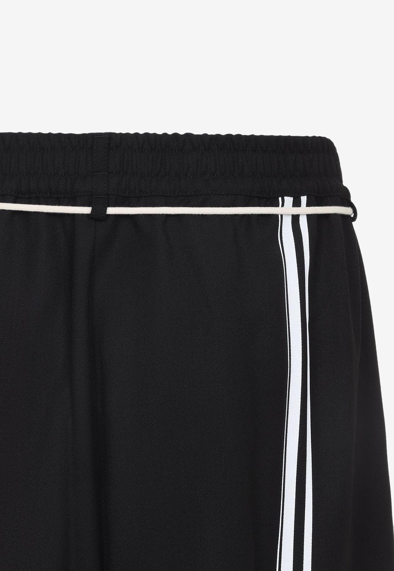 Drawstring Straight-Leg Pants