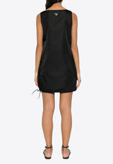 Prada Re-Nylon Sleeveless Mini-Dress Black 230732SOOO1WQ8_F0002