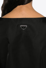 Prada Re-Nylon Sleeveless Mini-Dress Black 230732SOOO1WQ8_F0002