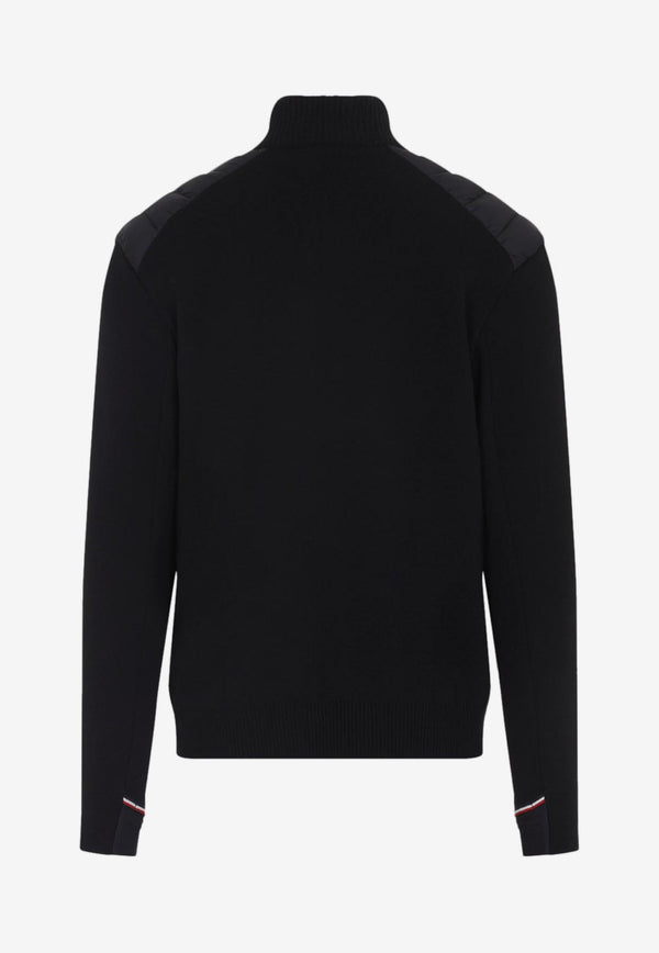 Wool Zip-Up Cardigan