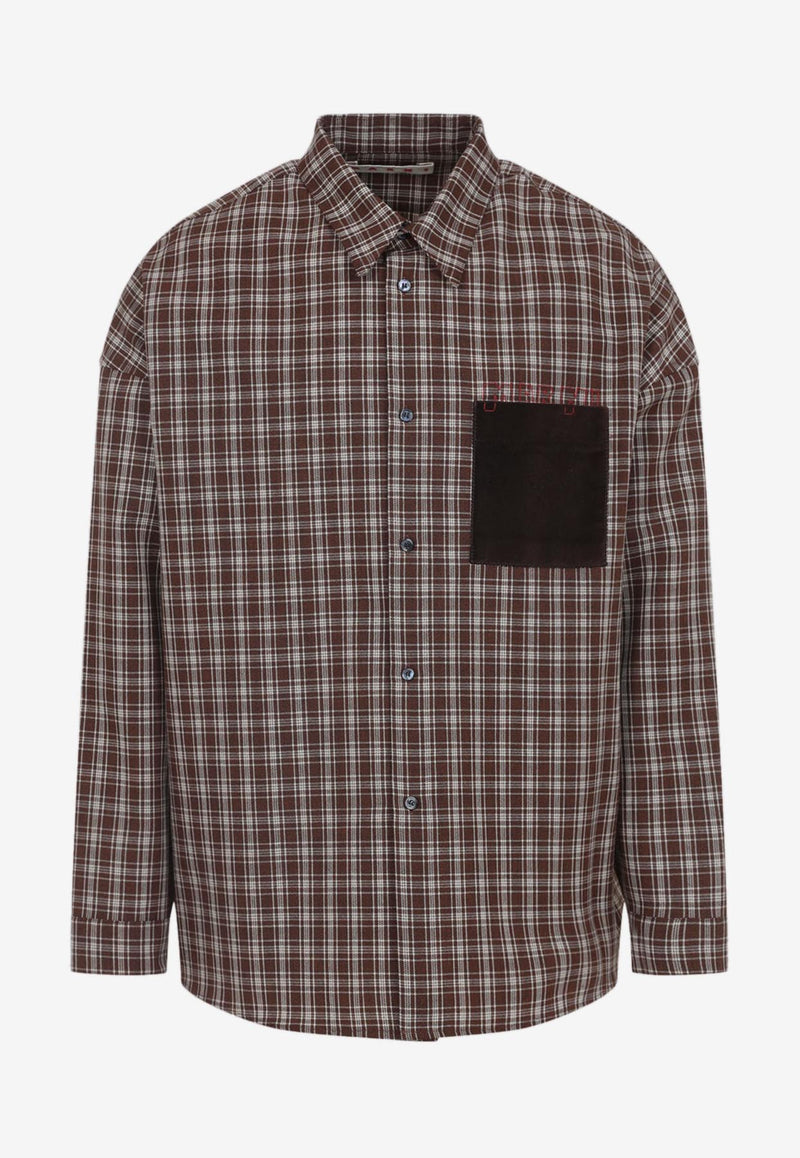 Check Grain De Poudre Wool Shirt
